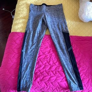 PINK gray/black reflective leggings. Size medium